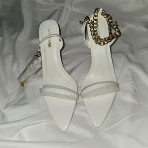 White Stiletto Heels